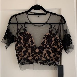 For Love and Lemons Lace Crop Top